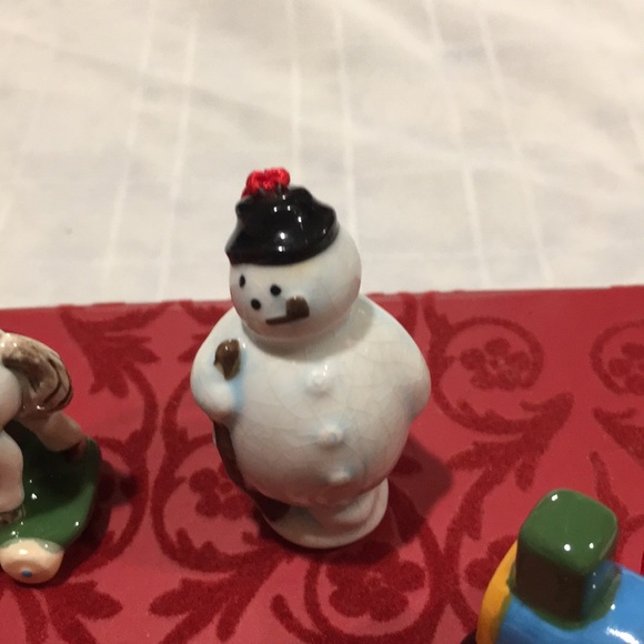 John Grossman for Gund 6 piece ceramic Christmas Ornament set. NEW Very Rare Set - Picture 9 of 15